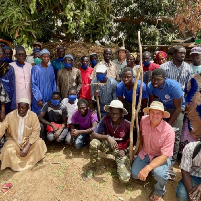 A large group of farmers at a Farming God's Way training
